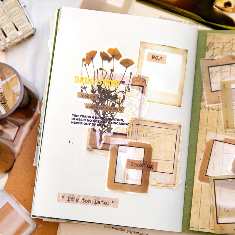 Miniatura 2 de 4 piezas subtotal, cinta de borde PET ideal para suministros de diario de viñetas, artes, álbumes de recortes, manualidades de bricolaje,