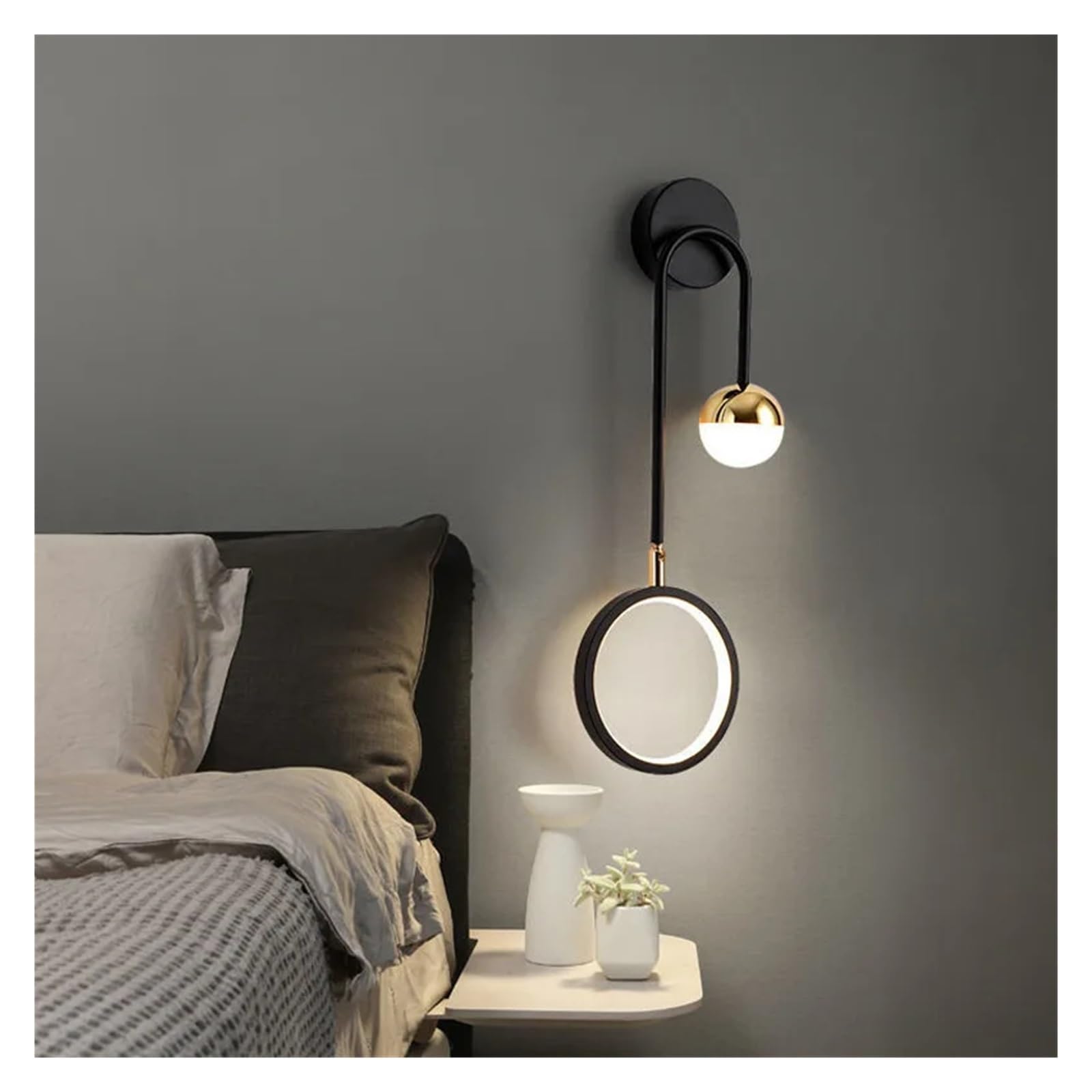 Lámpara de techo y aplique de pared colgante LED de cristal escandinavo