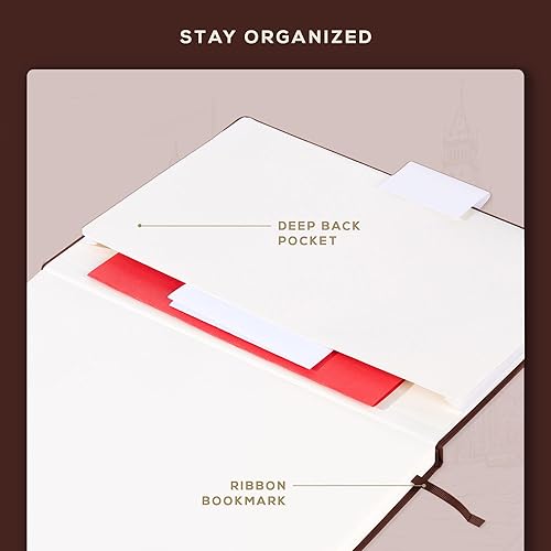 Miniatura 4 de Beechmore Books Cuaderno de música manuscrito, A4, libro de notas musicales de 10 personas, bloc de escritura en blanco para músicos, papel grueso,