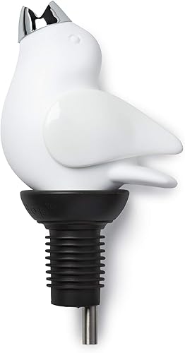 Vertedor de vino, blanco y blanco