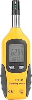 Restokki Digital Thermometer, Digital Psychrometer with Dew Point and Wet Bulb Digital Humidity Thermometer for Laboratory Industrial Engineer