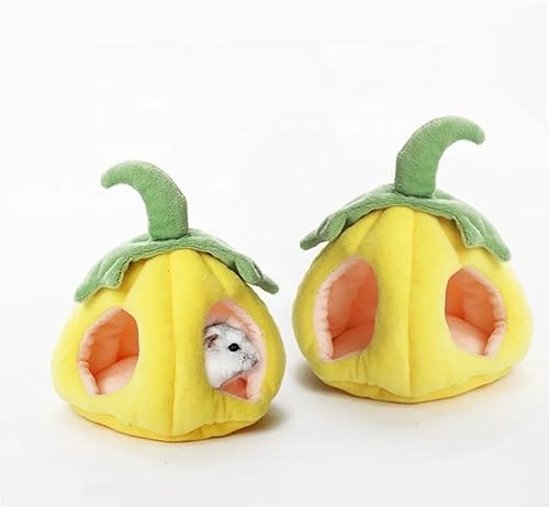 Miniatura 6 de Cueva de calabaza de Halloween para invierno, cálido escondite para hámsters, ratas, ratones, planeador de azúcar, loros lavables