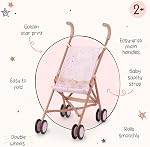 LullaBaby – Baby Doll Stroller – Foldable Frame – Star-Print Design – 14-Inch Baby Doll Accessories – Pretend Play 2+ Years