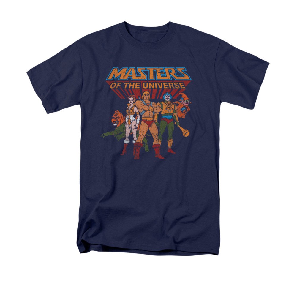 Masters Of The Universe Animated TV Series Hero Characters Adult T-Shirt