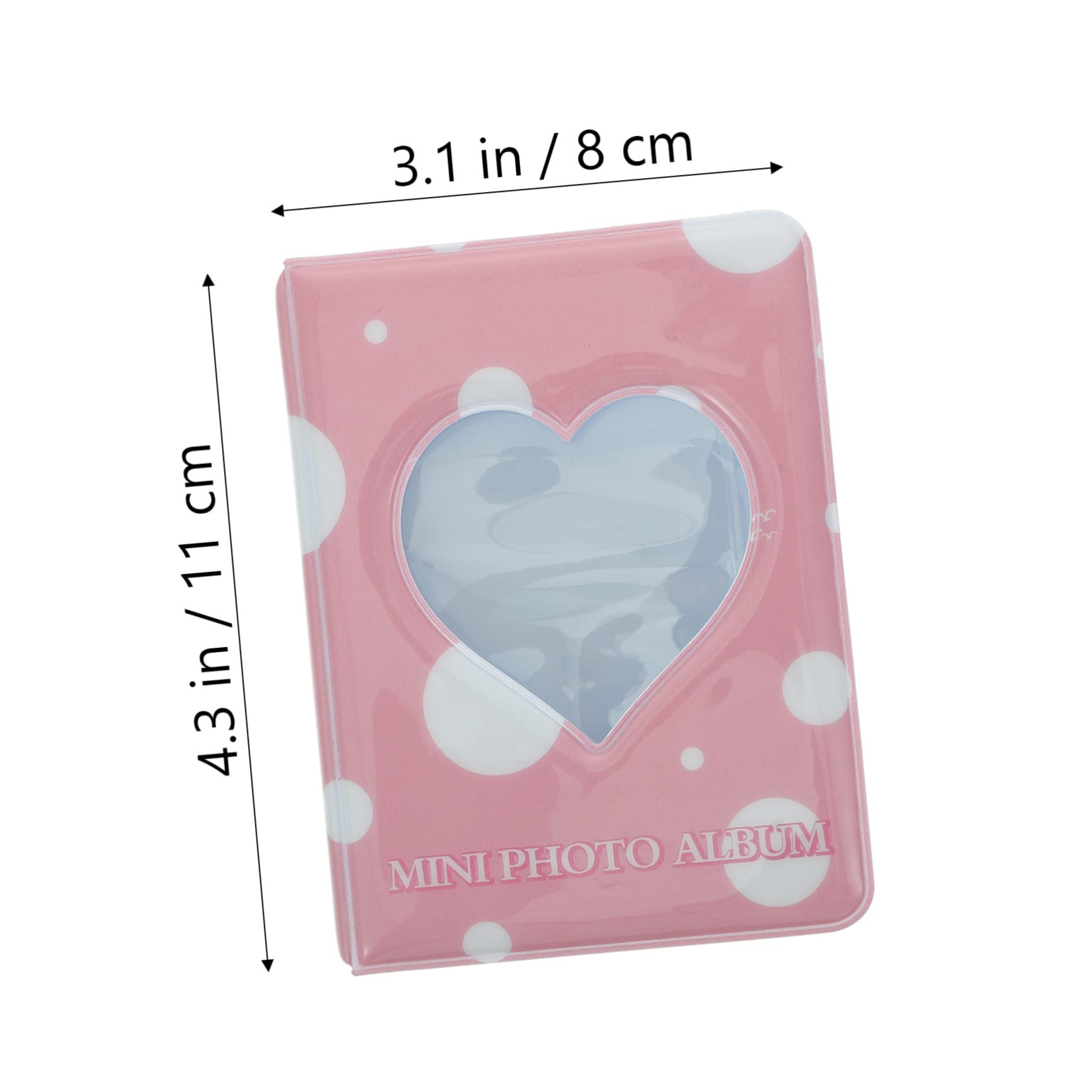 RORPOIR Mini Photo Storage Album Creative Small Photo Cards Holder for Wedding Graduation Cute Hollow Heart Design Friends Family