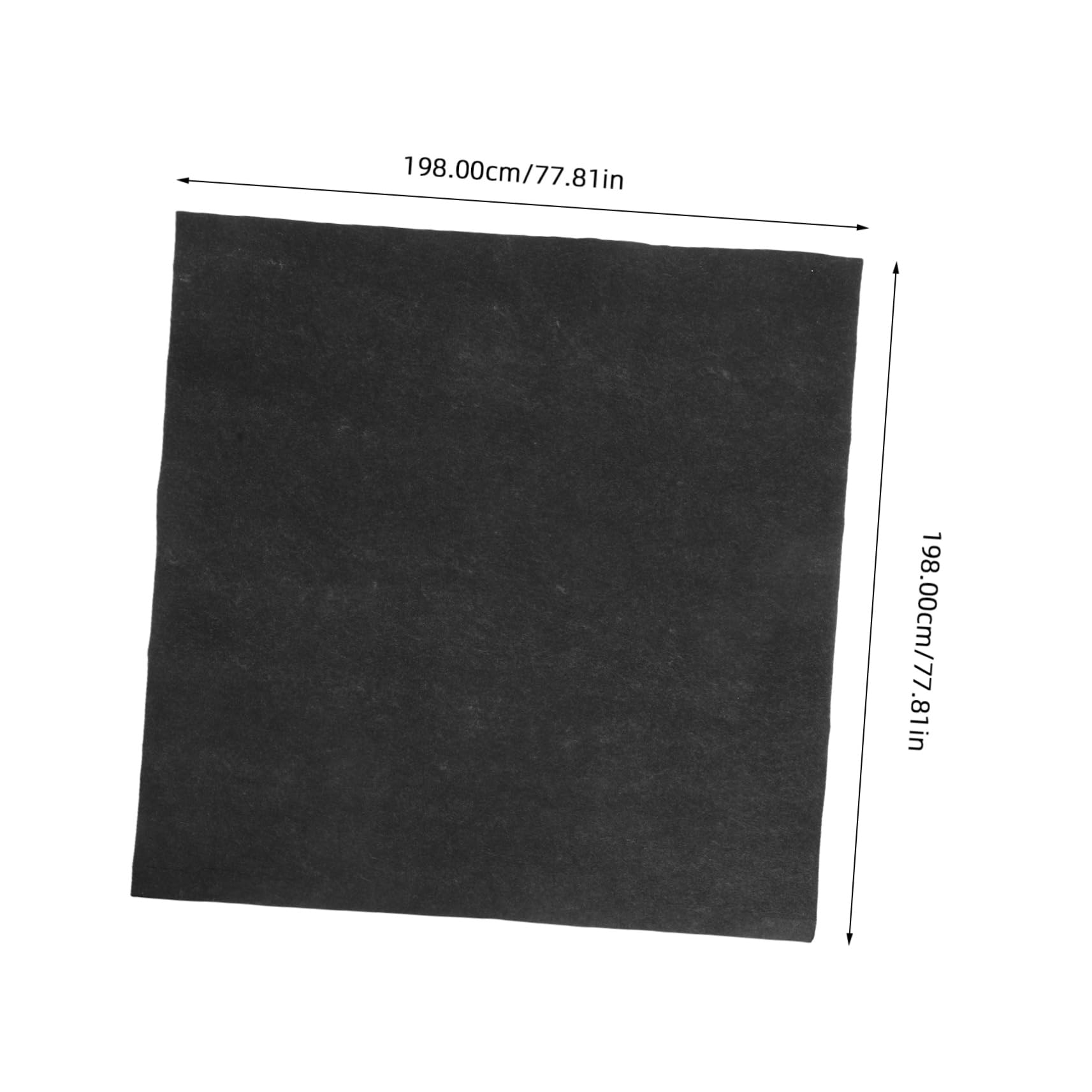 Milisten Tapis de Spa Gonflable Noir 1 Pièce en Feutre et PE, Antidéchirure