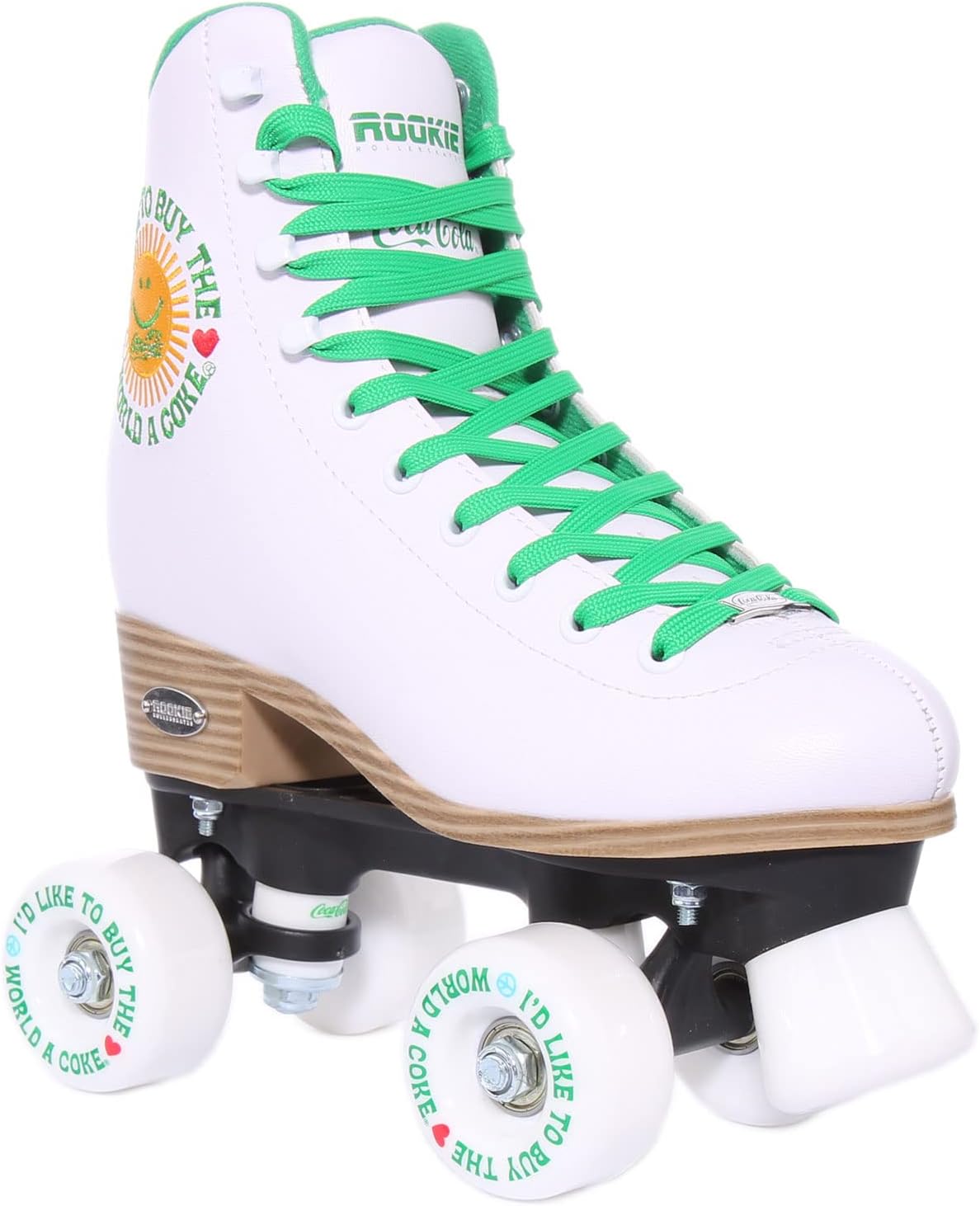 ROOKIE Rollerskates Roller Skates, Youth Unisex, White (White), 37