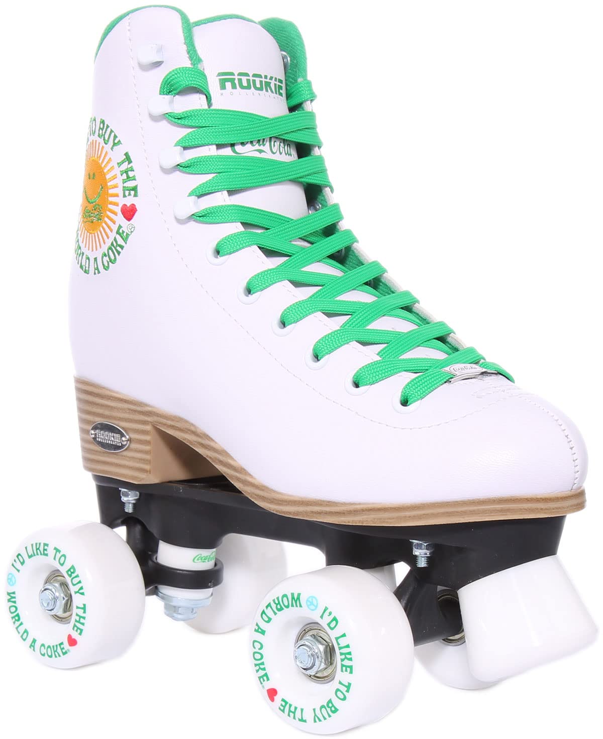 ROOKIE Rollerskates Roller Skates, Youth Unisex, White (White), 37