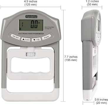 Grip Strength Tester, Hand Grip Dynamometer, Electronic Handgrip Testing for Sports Home School Use