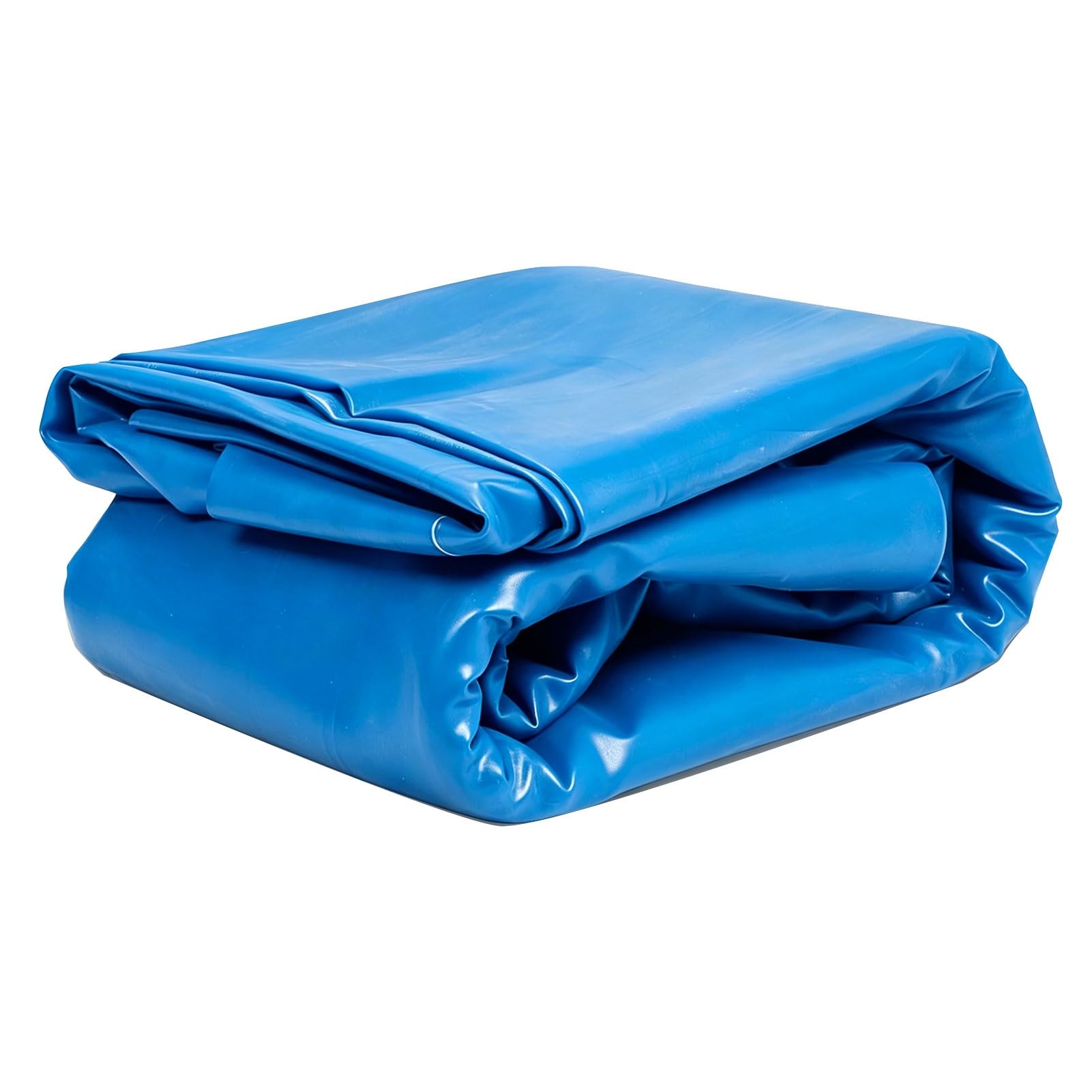 Luyckfrazy Outdoor Pond Liner, HDPE Polythene Sheeting Blue Heavy Duty Waterproof Membrane Foldable Pond Tarpaulin for Koi Ponds, Streams & Water Gardens(3x8m(9.8x26.2ft))