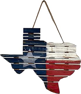 STC World Texas State Lone Star Plaque Wall Art Wooden Decor 11" x 9" Indoor Outdoor Sign