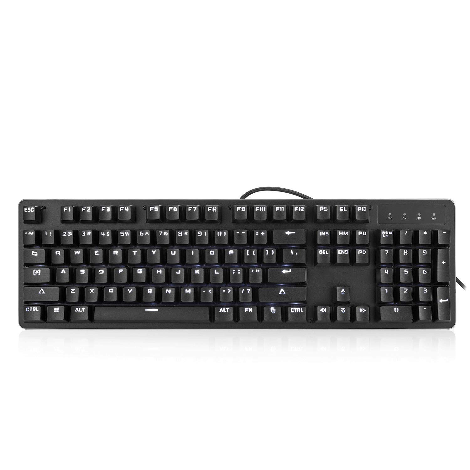Buy ZLLZ Mechanical Keyboard, Green axis 104 Keys, Wired Computer