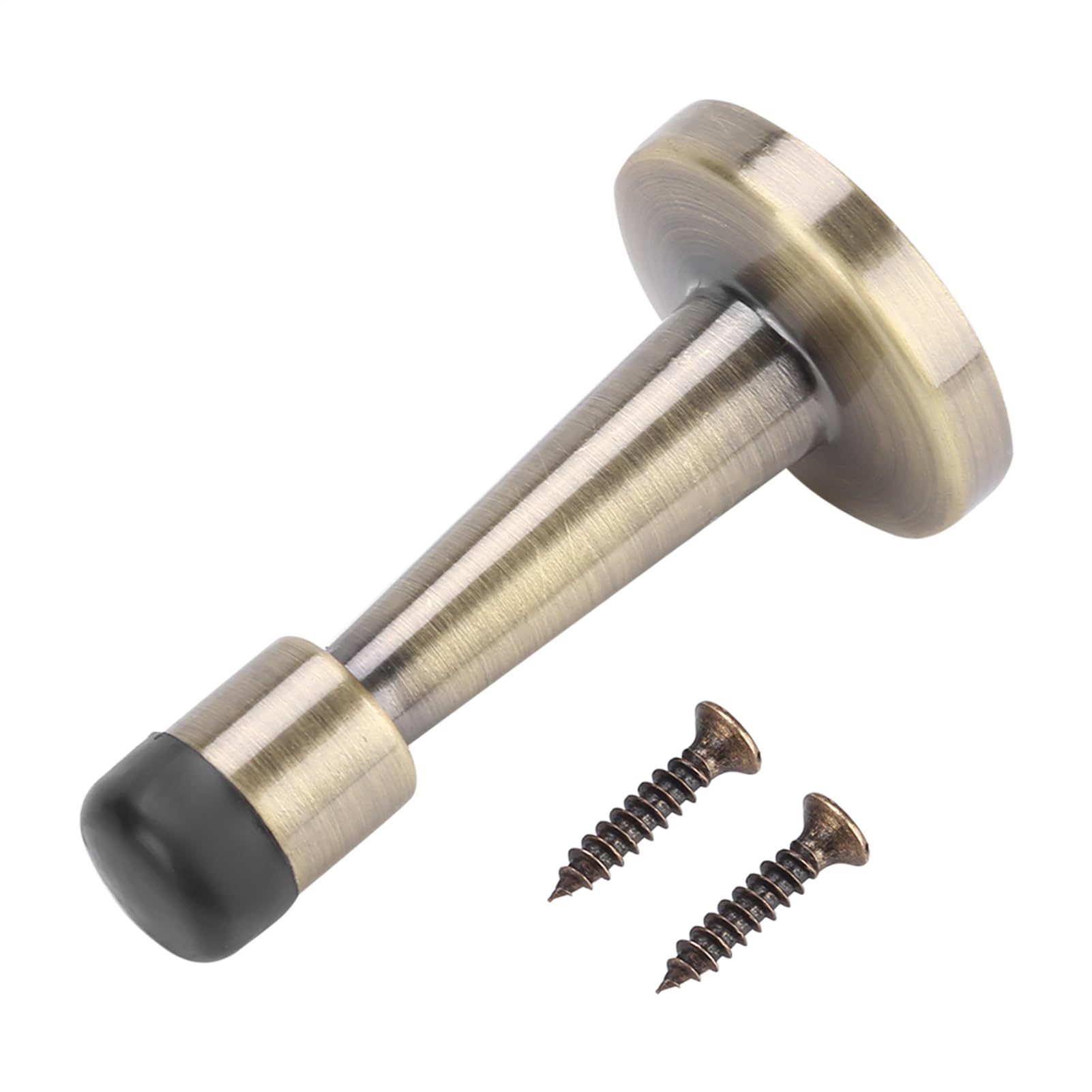 Qcwwy Drzwi Stopper Trwałe Cynklegy -Cubber -Collision for Home Hotel Office -Brushed Bronze Kolor (Górna część drzwi ze stopu Qinggu mały)