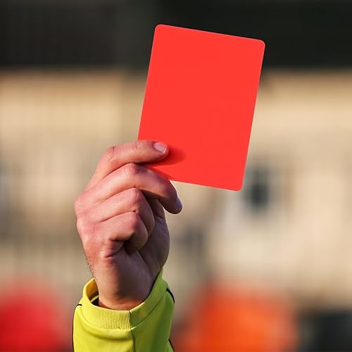 Miniatura 3 de Juego de 10 tarjetas de árbitro  Tarjetas rojas y amarillas para partidos de fútbol, Juez de PVC duradero para juego limpio, ideal para niños y