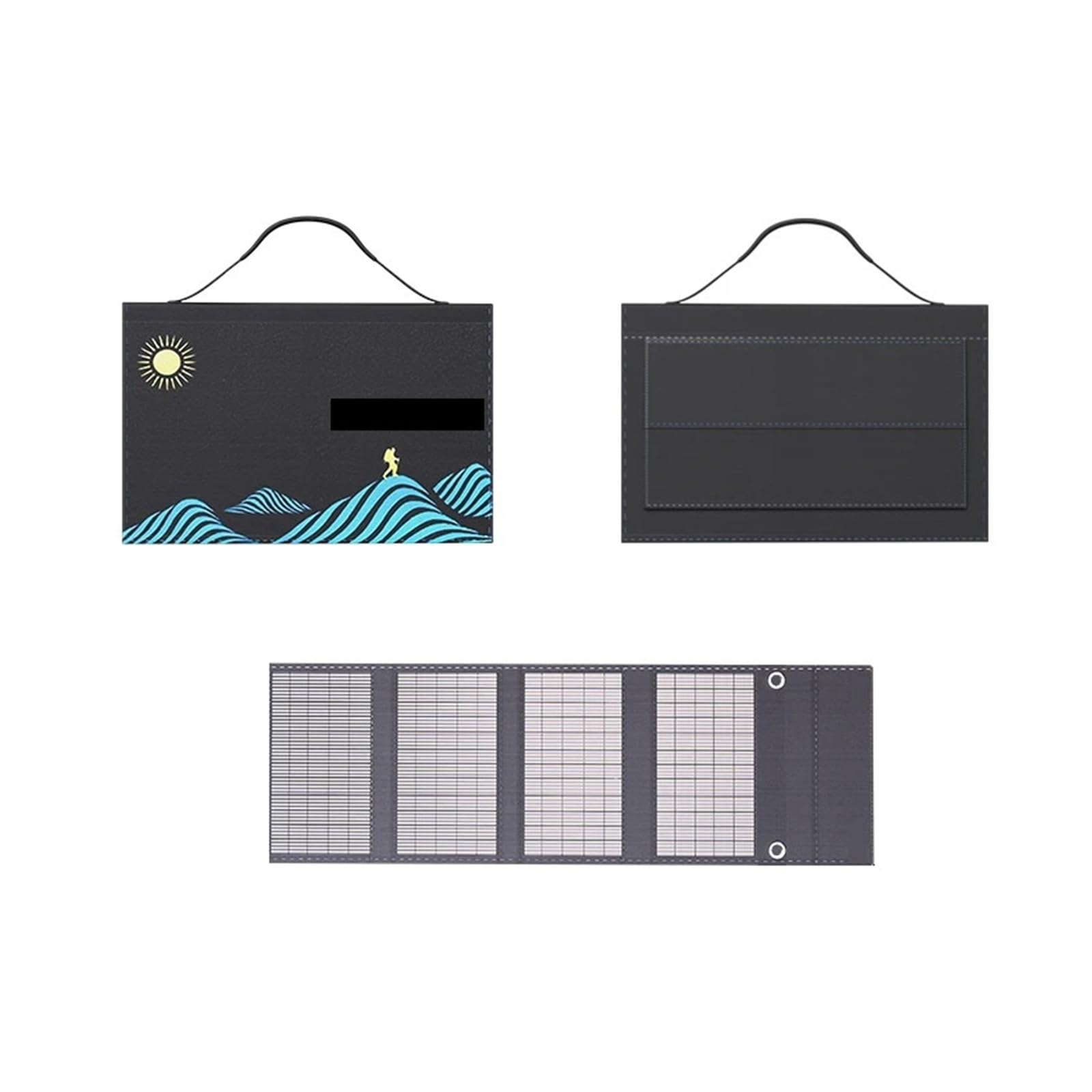 Panneau solaire 1000W portable contre les pannes avec chargeur USB et DC de secours