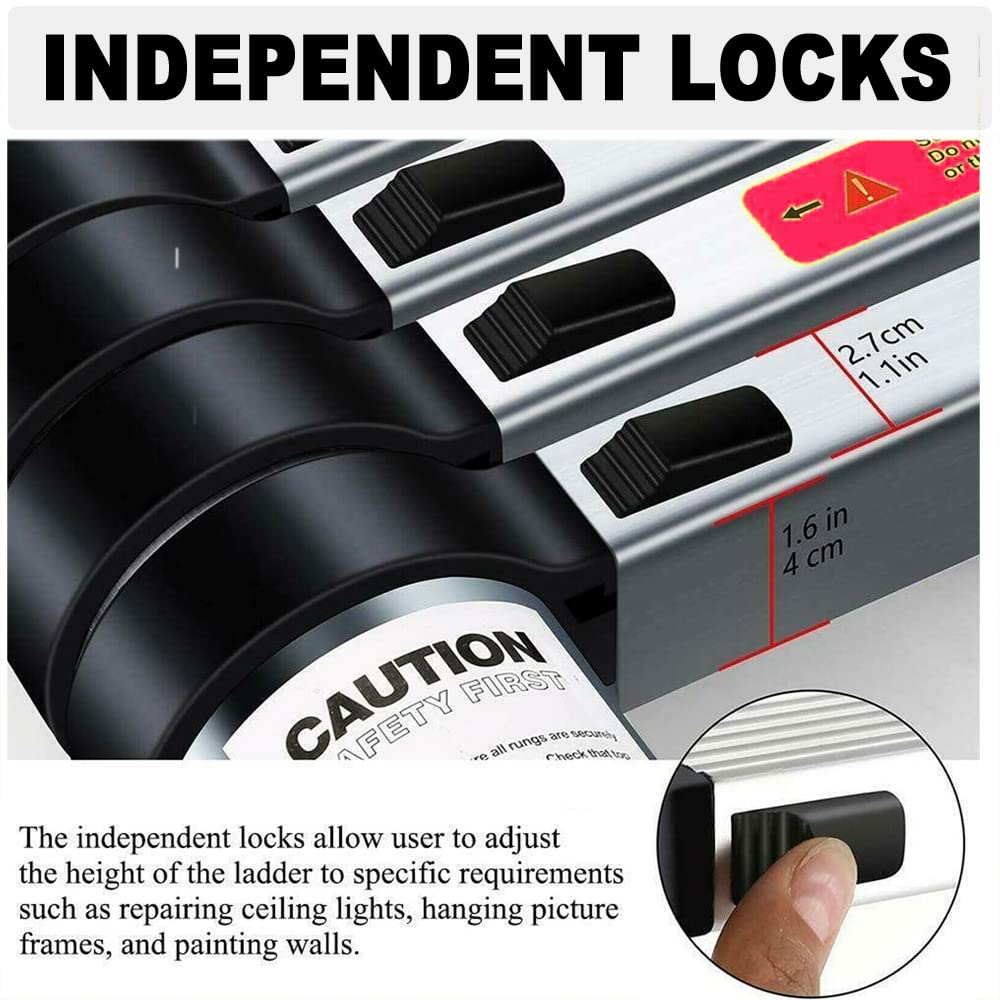 Scala Telescopica A Passo Scala Telescopica In Alluminio 1,7m + 2m