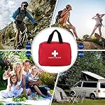 Rouge Trousse de premiers soins Sac vide, vide Voyage Premiers soins Rangement de sacs Compact Survival Medicine Sac pour la maison Bureau Entreprises automobiles Camping Cuisine Sport Extérieur