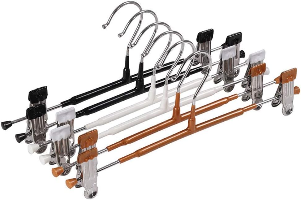 Drying Rack Hanger Multi-Function Household Pants Hanger Storage Underwear Skirt Clip Multi-Layer Pants Hanging Shelf Iron Hanger (Color : Gold) Shelf (Black) (Black)