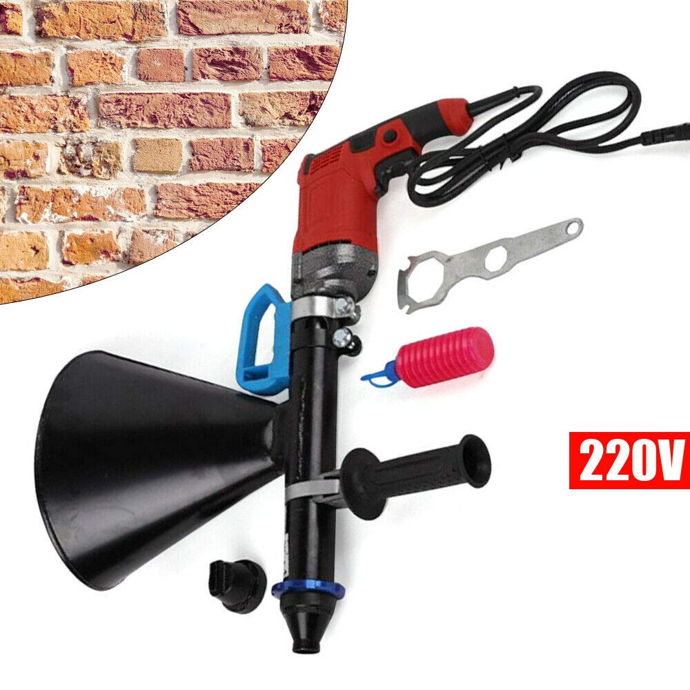 Pistolet do zaprawy murarskiej, elektryczny pistolet do zaprawy murarskiej, strzykawka z 2 dyszami, pompa do zaprawy murarskiej