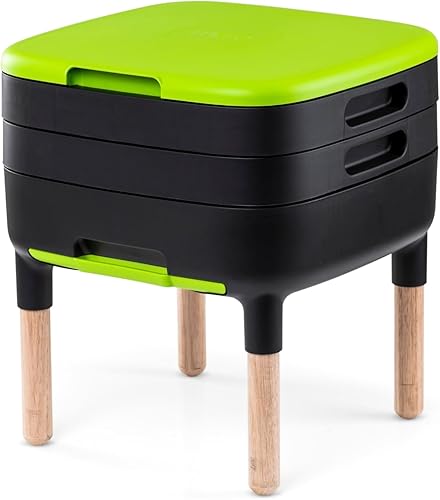 Granja de gusanos RSI-MC-Worm-WL con patas de madera