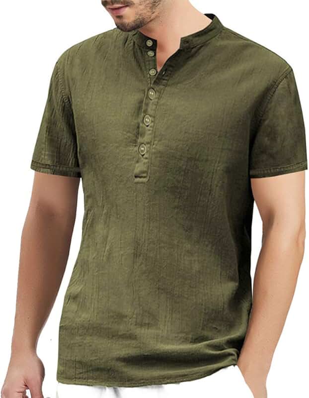 Amazon.co.uk grandad shirts for men short sleeve
