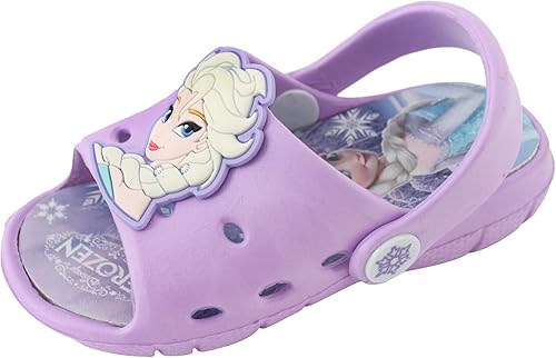 Amazon ディズニー アナと雪の女王 エルサ クロックススタイルサンダル パープル 17ｃｍ 並行輸入品 Disney ディズニー クロッグ サボ