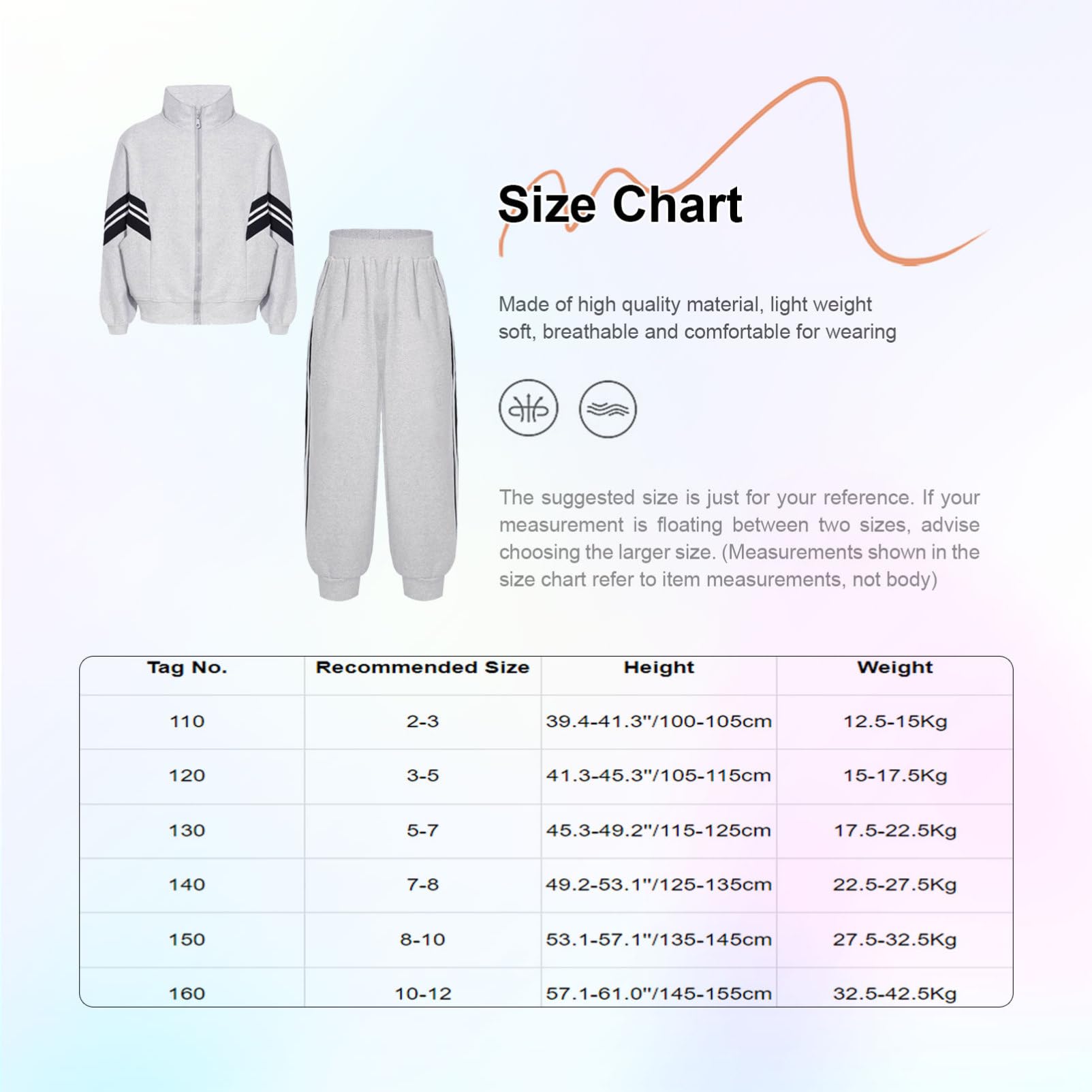 CHICTRY Dziecięcy dres sportowy, zestaw, bluza z długim rękawem, kurtka ze stójką, bluza z zamkiem błyskawicznym, spodnie z wysokim stanem, rozciągliwe spodnie do biegania
