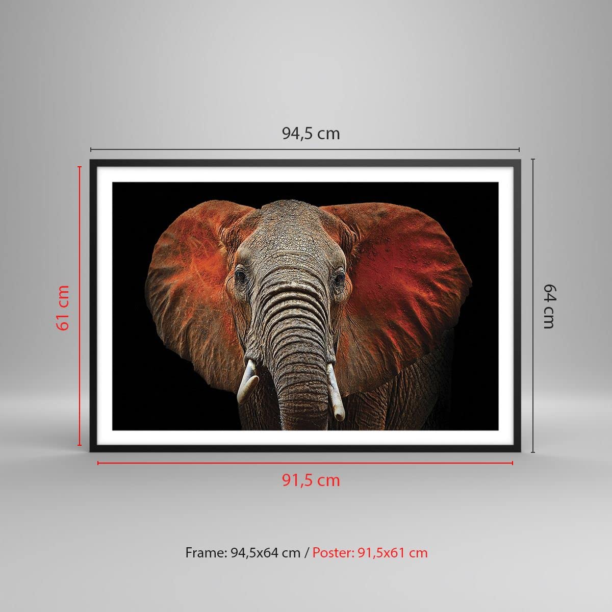 ARTTOR Cuadros Decoracion Salon Elefante Fauna Fantasía Lienzos Decorativos 50x50cm Cuadro Sobre Lienzo Moderno Dormitorio Cocina Cuadros Pared Imágenes Wall Art Prints Decor Canvas AC50x50-3079