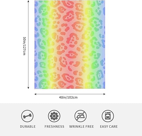 Miniatura 3 de Manta de leopardo para mujer, suave manta de forro polar de verano, lavable, manta ligera de viaje para sofá, cama, sillón durante todas las