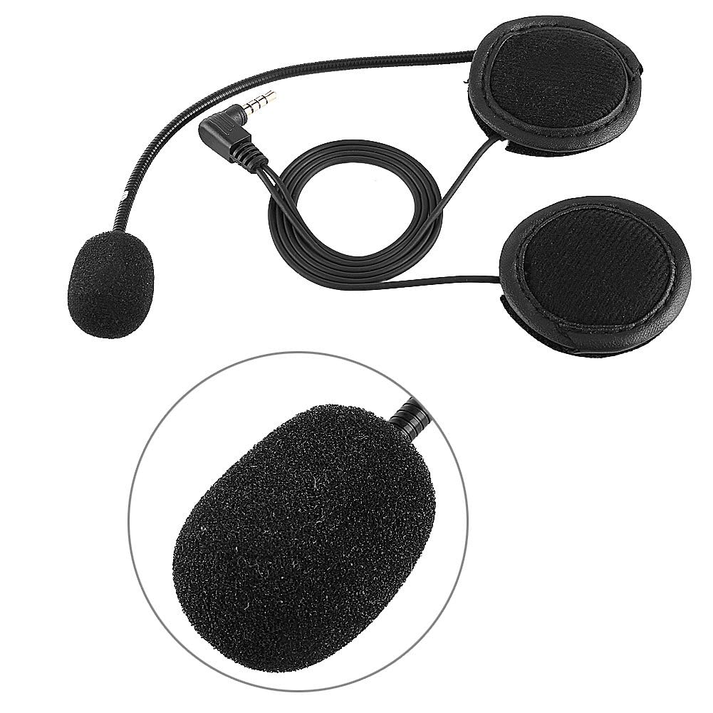 Keenso - Cuffie Bluetooth con Microfono e Clip, per V4/V6, motociclette, Bluetooth, interfono