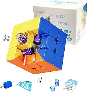 مكعب سرعة ماجليف مويو سوبر RS3M 2022 من تونجيلول، احترافي 3×3 بدون ملصقات سلسلة سوبر RS3M اصدار ماجليف برو، لعبة احجية سحرية ناعمة ثلاثية الابعاد للبالغين والاطفال (MF8829)