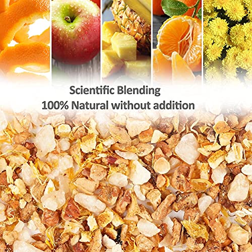 Taimei Teatime Mandarin Orange Herbal Tea Bags 20 Count And Cherry Rose Herbal Tea 20 Count, Organic Loose Leaf Tea Bags(20 Pics|80G), Hot And Iced Tea #TOP2