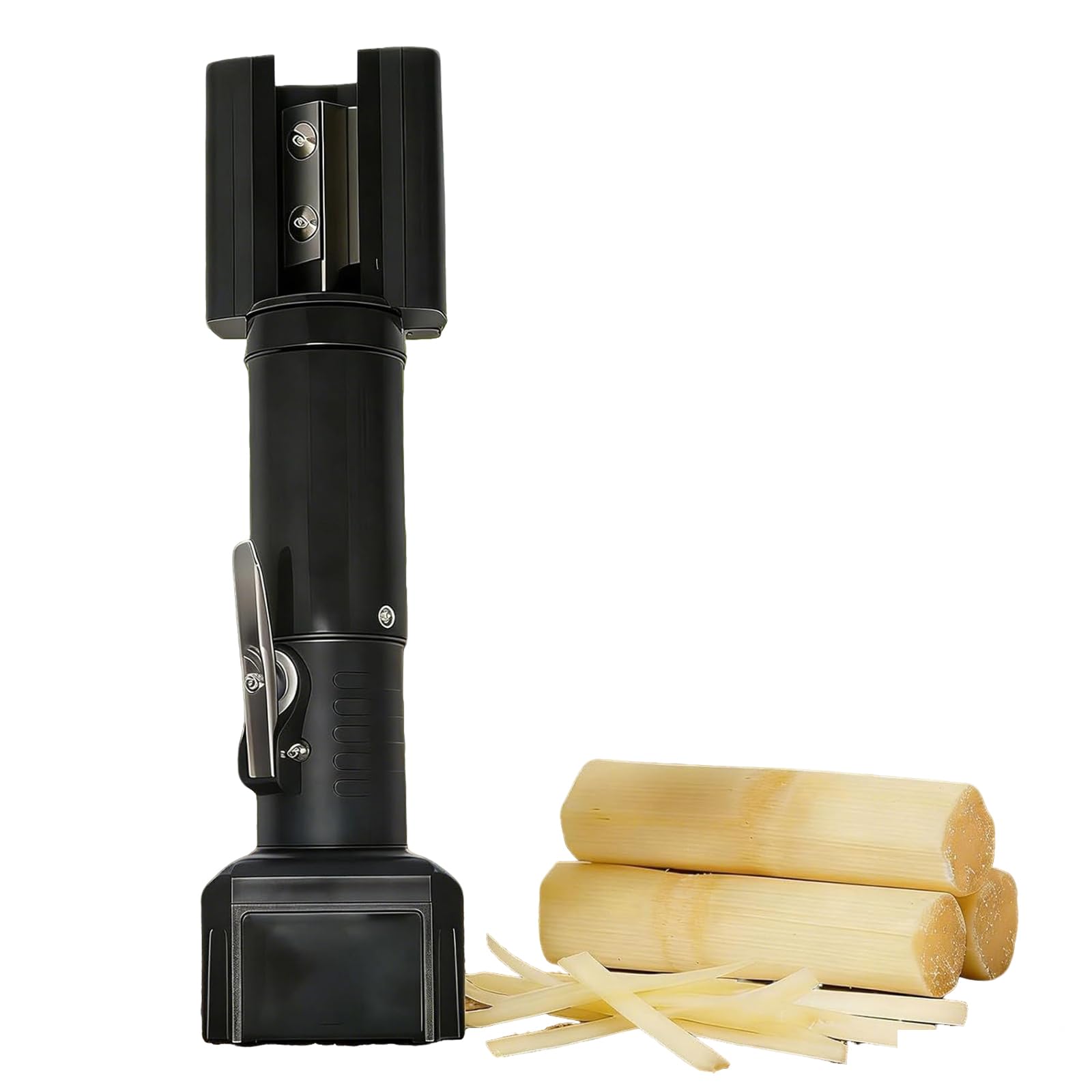 MObyat Automatic Sugar Cane Peeler, 6000 RPM Electric Sugarcane Peeling Machine, 3-Second High-Speed Peeling, Fully Washable, Dual Bearing Stable, for Commercial Fruit Stall Home Use