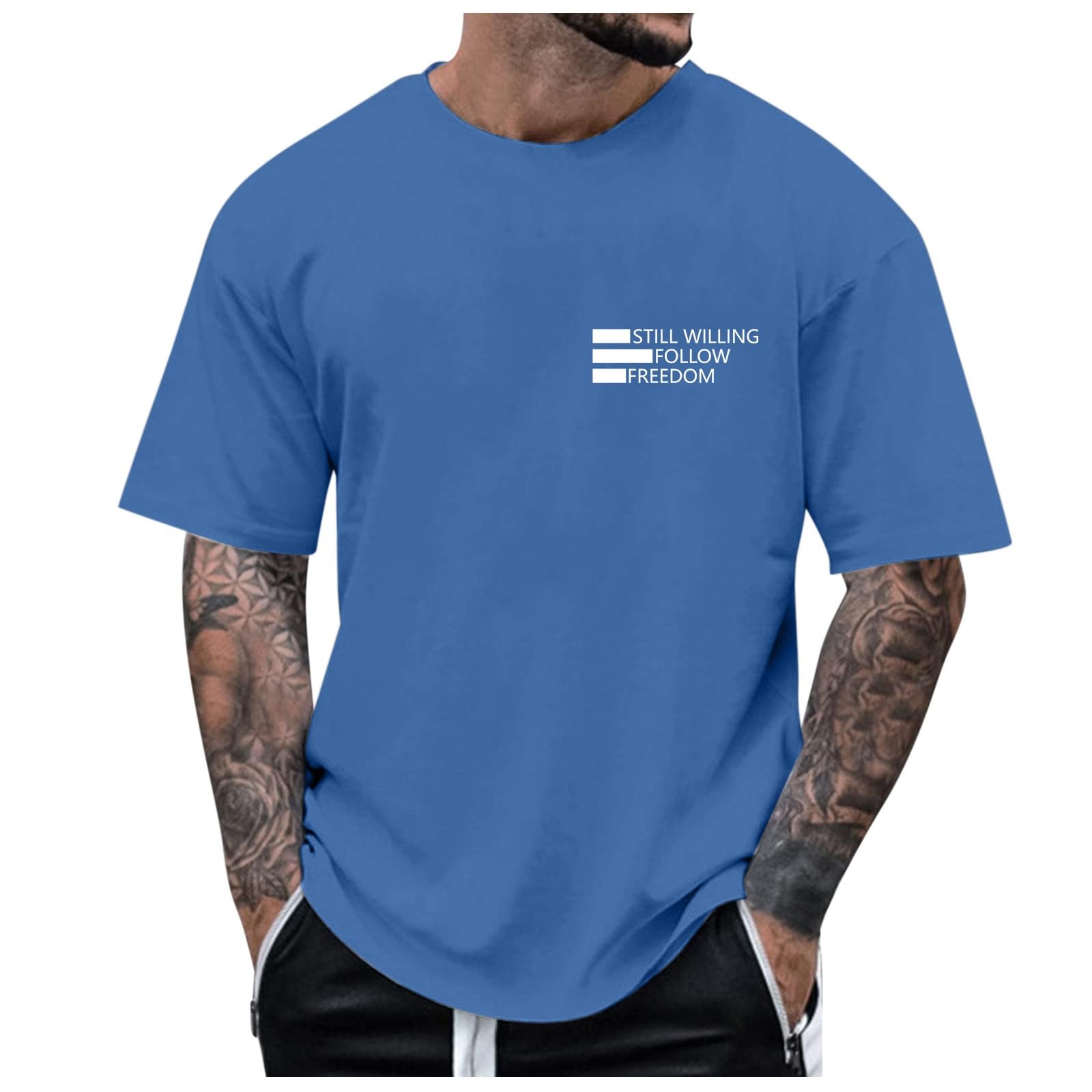 Generic Camisetas Moda Hombre 2022 Camiseta Interior Tirantes Hombre Negra Camiseta De Tirantes Running Hombre Camisa con Botones En El Cuello para Traje Camisas para Playa Manga Corta Camisetas Surferas