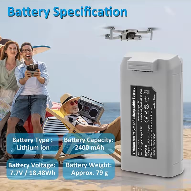 PawwJoy Mini 2 Series Batterie de vol intelligente 2400 mAh compatible