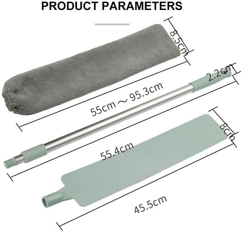 Brosse à poussière en microfibre extensible SQUADO flexible et lavable pour grands angles