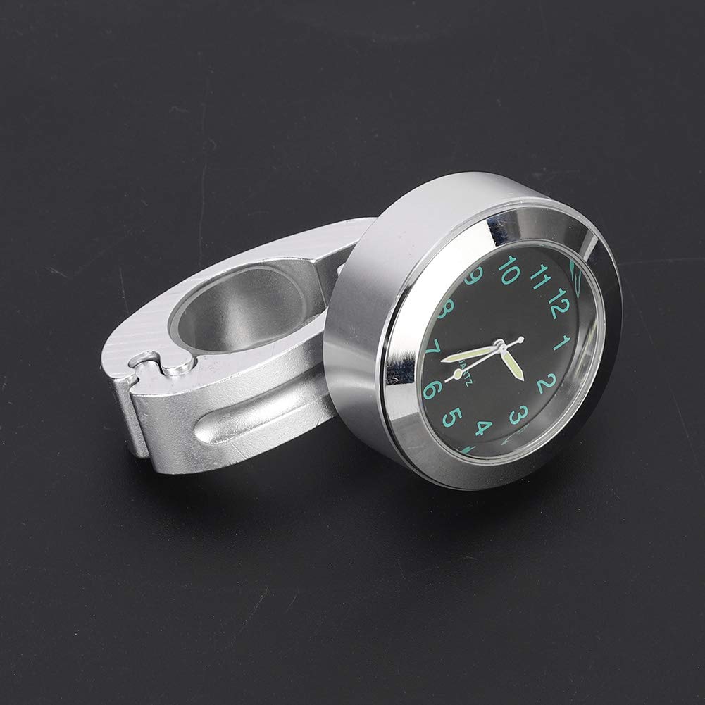 Akozon Motocyklowy zegarek na kierownicę Zegar 22 mm / 0,87 cala 25 mm / 1,0 cala Wodoodporny, odporny na wstrząsy