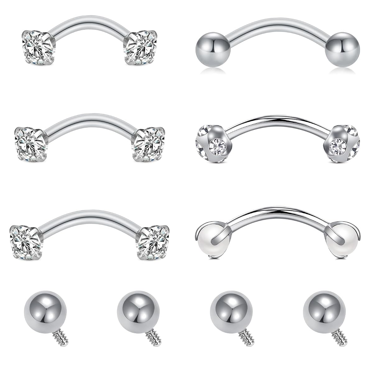 MODRSA Tower Piercing Jewelry, Eyebrow Piercing Jewelry, Eyebrow Piercing,