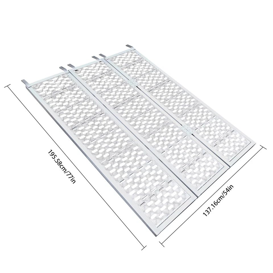 Rampa de Aluminio Plegable 1500lbs para Moto/ATV 54x77in miniatura 6