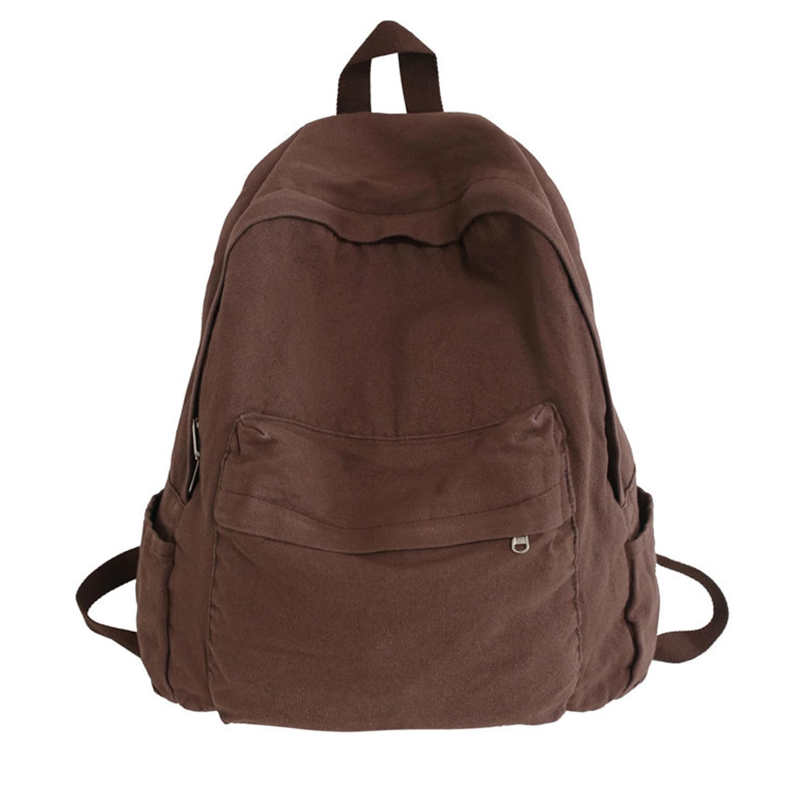 Mochila de lona moderna y versátil con compartimentos para libros 8