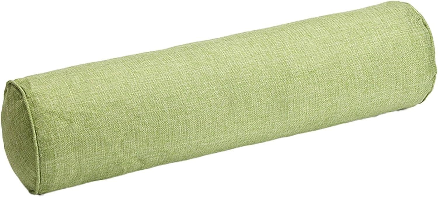 Poduszka do spania na odcinku szyjnym – 20 x 60 cm poduszka podtrzymująca szyję ze zdejmowaną poszewką, lniana podparcie lędźwiowe, na łóżko, sofę, nogi i plecy (kolor 14)