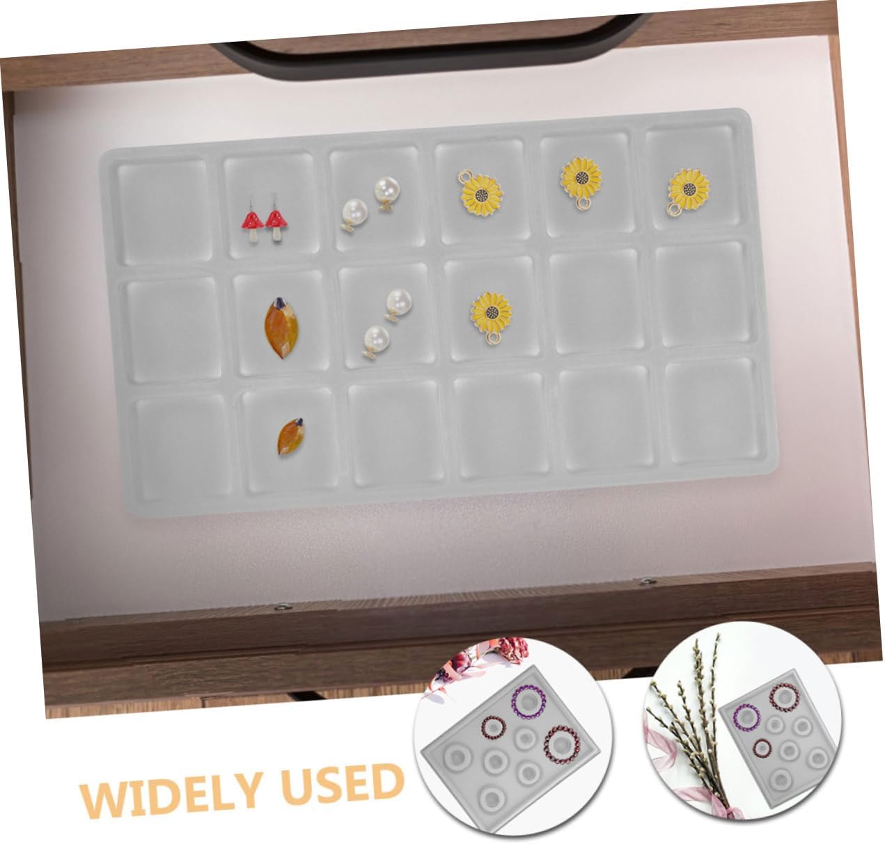 Hohopeti 2pcs Bead Design Tray Jewelry Making Organizer Bead Board for DIY Bracelet Making