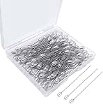 100 Pcs Corsage Pins Teardrop Pearl Pins Sewing Wedding Bouguet Pins for DIY Jewelry Making Sewing Wedding Flower Decorations(2 Inch)