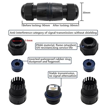 トイガン LAN Amazon.co.jp: 防水LANコネクタ2 個、CTRICALVER 防水RJ45
