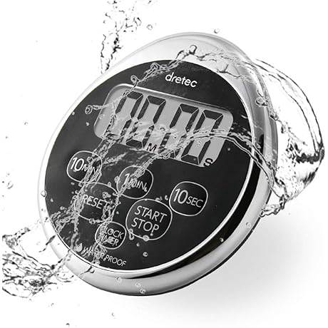 dretec Time it Right Waterproof Timer for Every Shower