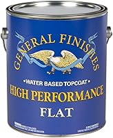 Vista 1 de General Finishes Capa superior a base de agua de alto rendimiento, 5 galones, plano
