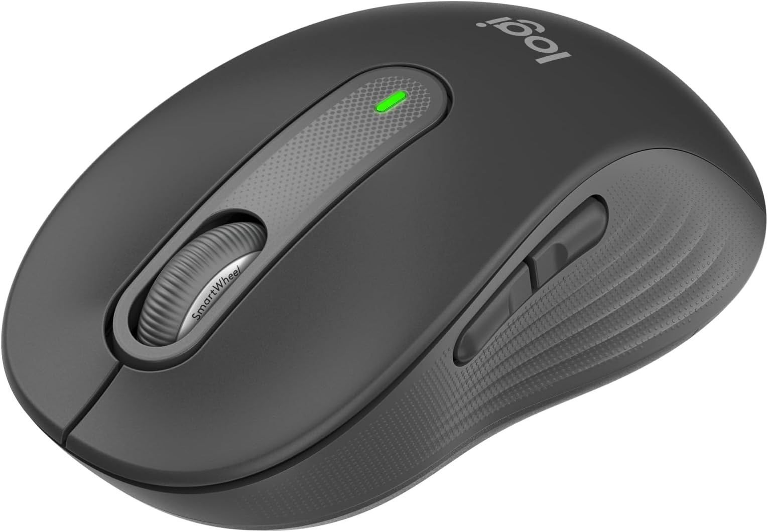 Signature M650 Wireless Mouse - For Small to Medium Sized Hands, 2-Year Battery, Silent Clicks, Customisable Side Buttons, Bluetooth, Multi-Device Compatibility - Grey