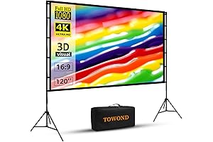 120 Inch Outdoor Projector Screen with Stand