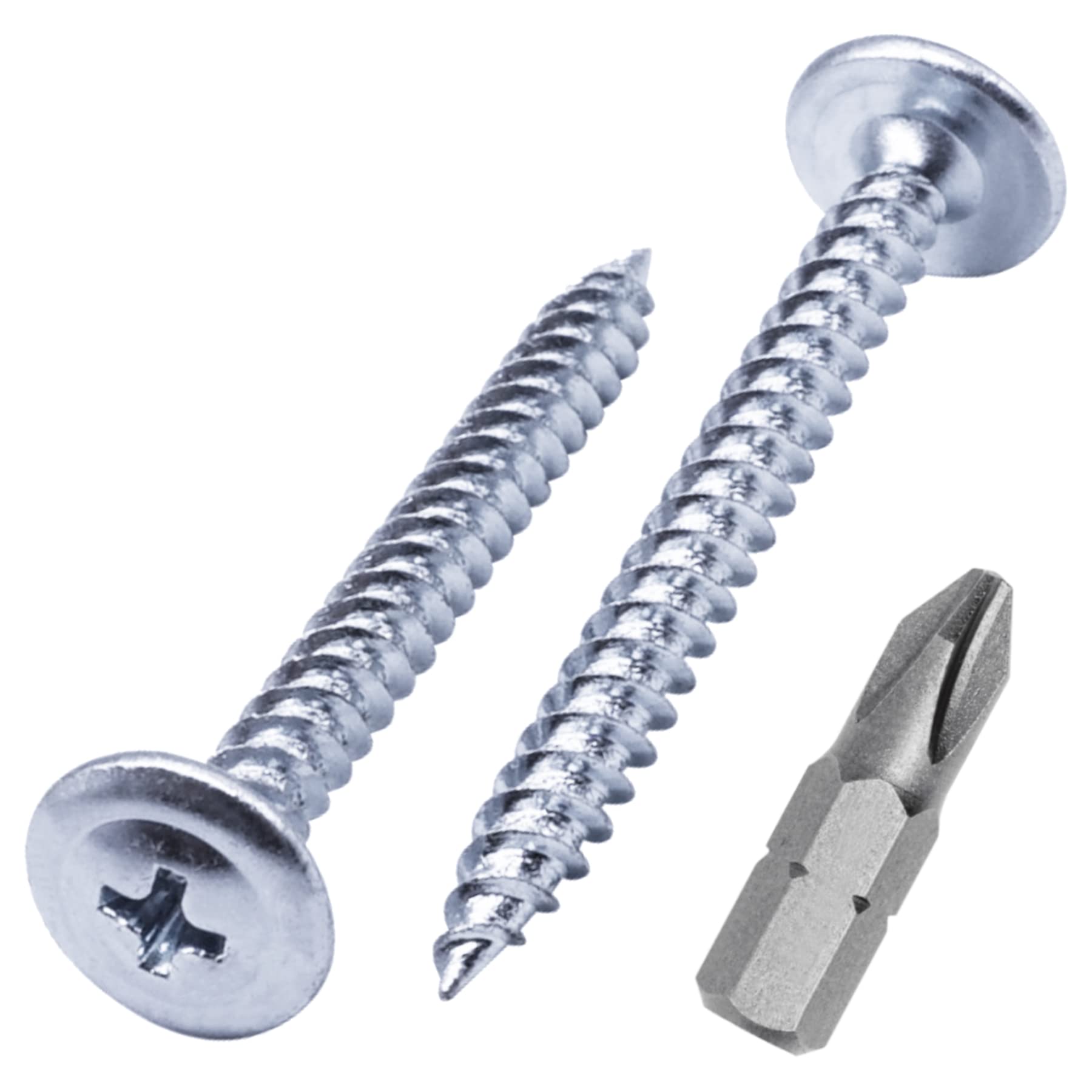 (50 sztuk) stal cynkowana 4,2 x 41 mm śruby do drewna, śruby metalowe, głowica kratownicy modyfikowanej krzyżakowej, samogwintujące (50, 4,2 x 41 mm)