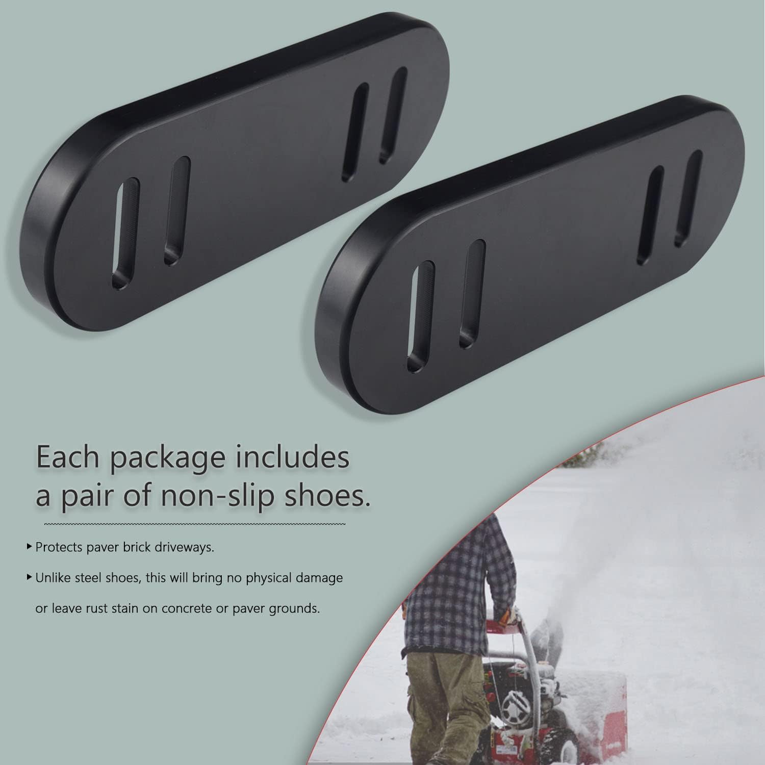 review Haiouus A101BD Snow Blower Composite Skid Shose for MTD 790-00091-0637 CUB Cadet 790-00141 Snow Blower Models (2 Pack)